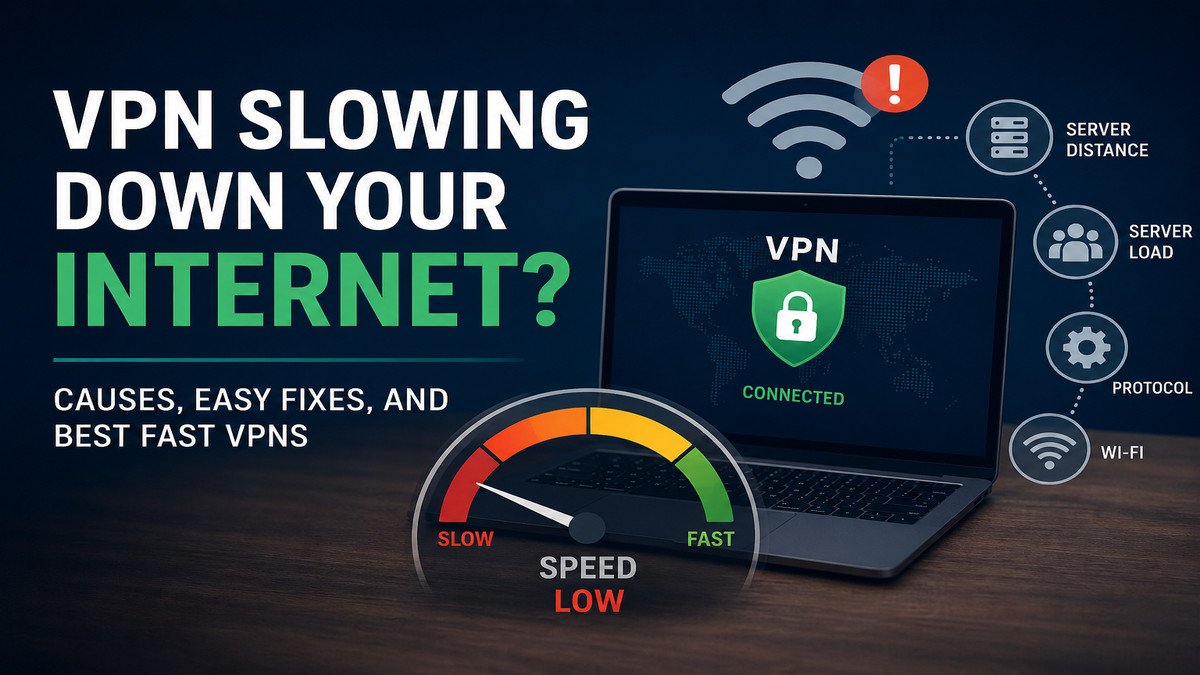 VPN Slowing Down Your Internet? Causes, Easy Fixes, and Best Fast VPNs