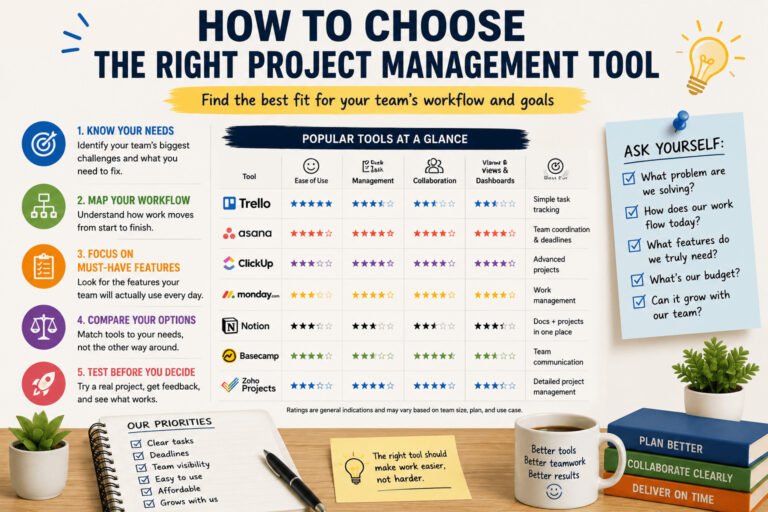 How to Choose a Project Management Tool for Your Team
