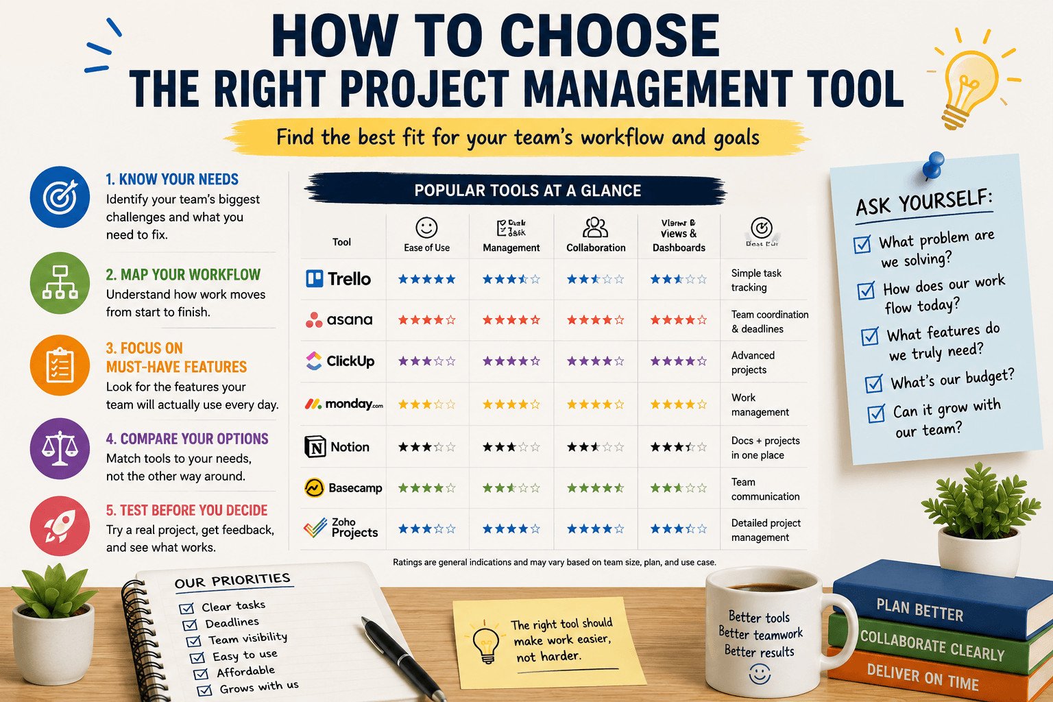 How to Choose a Project Management Tool for Your Team